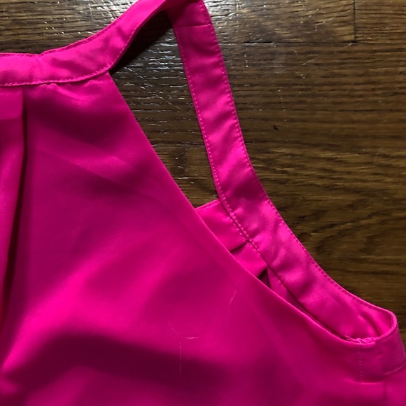 NWT Pink High Low V-Nexk Tank Top - Picture 6 of 7